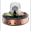 MegaChef Round Triple 1.5 Quart Slow Cooker