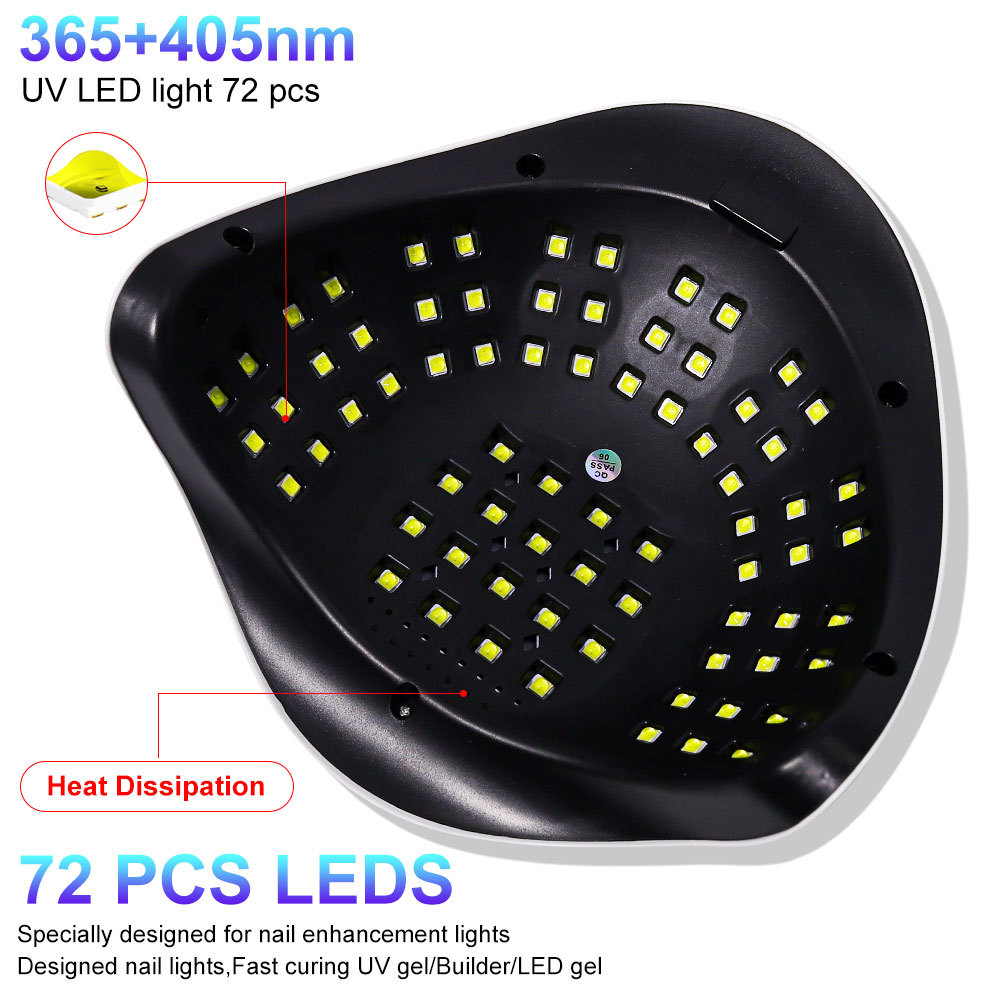 UV LED Nail Lamp Professional LED Nail Dryer For Gel Nails With Removable Base, Touch Screen 4 Timers And Automatic Sensor UV LED Nail Lamp Professional LED Nail Dryer For Gel Nails With Removable Bas - Image 8
