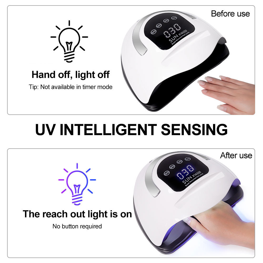 UV LED Nail Lamp Professional LED Nail Dryer For Gel Nails With Removable Base, Touch Screen 4 Timers And Automatic Sensor UV LED Nail Lamp Professional LED Nail Dryer For Gel Nails With Removable Bas - Image 3