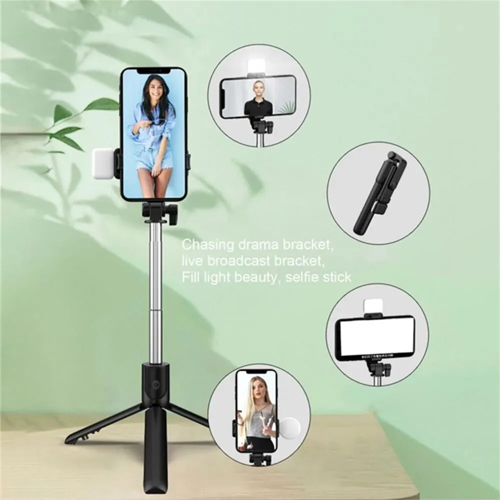 New Bluetooth Selfie Stick Mobile Phone Holder Retractable Portable Multifunct-ional Mini Tripod with Wireless Remote Shutter - Image 6