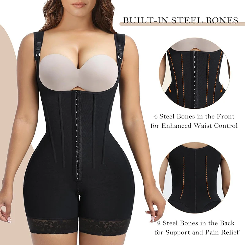 Bodysuits Shapewear Fajas Colombianas Girdle Body Shaper Lift Up Butt Lifter Slimming Sheath Tummy Control Panties Waist Trainer - Image 3