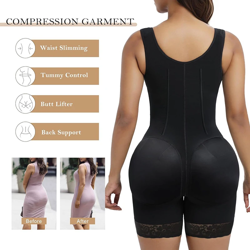 Bodysuits Shapewear Fajas Colombianas Girdle Body Shaper Lift Up Butt Lifter Slimming Sheath Tummy Control Panties Waist Trainer - Image 4