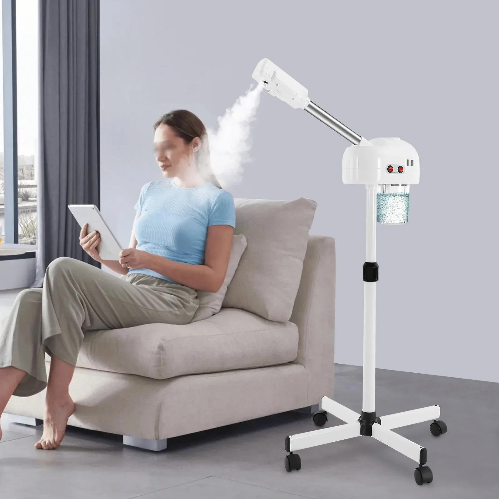 Ozone-infused Facial Steamer Skin Care Equipment Skin Moisture Remove Dirt & Oil From Pores for Salon Beauty & Spa & Home - Image 2