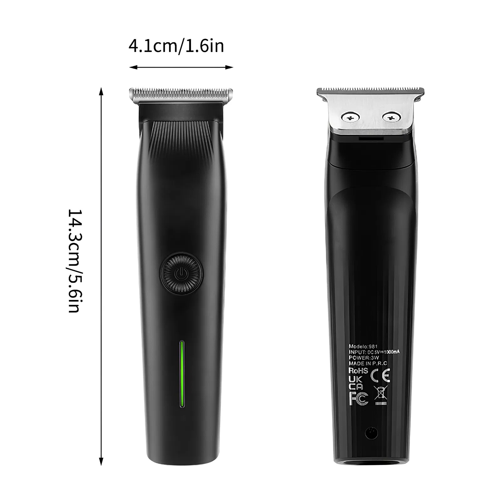 Beard Trimmer, 3 In 1 Hair Clippers And Mens Grooming Kit, Face, Nose, Ear Hair Trimmer - Black - Image 10