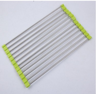 Folding Kitchen Drain Sink Rack Stainless Steel - Image 6