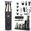 All In One Beard Trimmer For Men With 5 Trimmer Heads IPX5 Waterproof Electric Razor For Face Nose Body Beard Cordless Hair Shaver Clipper Grooming Kit For Men Husband Father