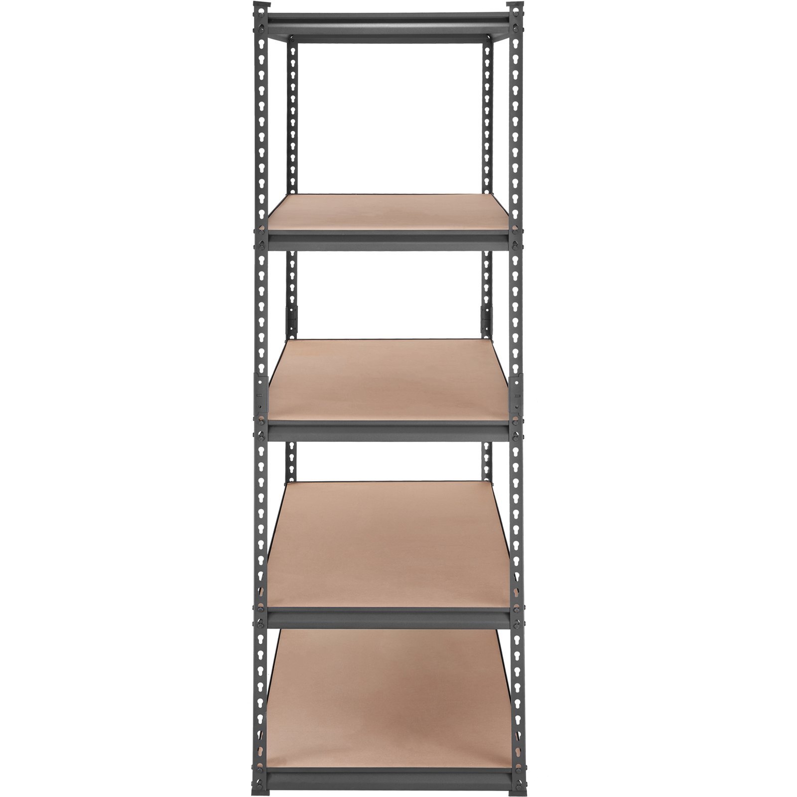 VEVOR Storage Shelving Unit, 5-Tier Adjustable, 2000 Lbs Capacity, Heavy Duty Garage Shelves Metal Organizer Utility Rack, Black, For Kitchen Pantry Basement Bathroom Laundry - Image 7