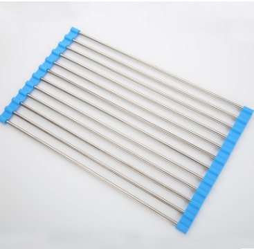 Folding Kitchen Drain Sink Rack Stainless Steel - Image 2