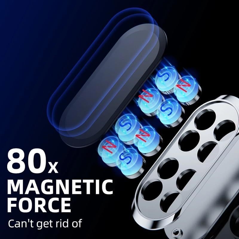 2 Pack Strong Magnetic Car Phone Holder Upgrade Powerful Magnet 360 Degree Rotation Universal Stable Car Cell Phone Mount Compatible With All Mobile Phones - Image 7