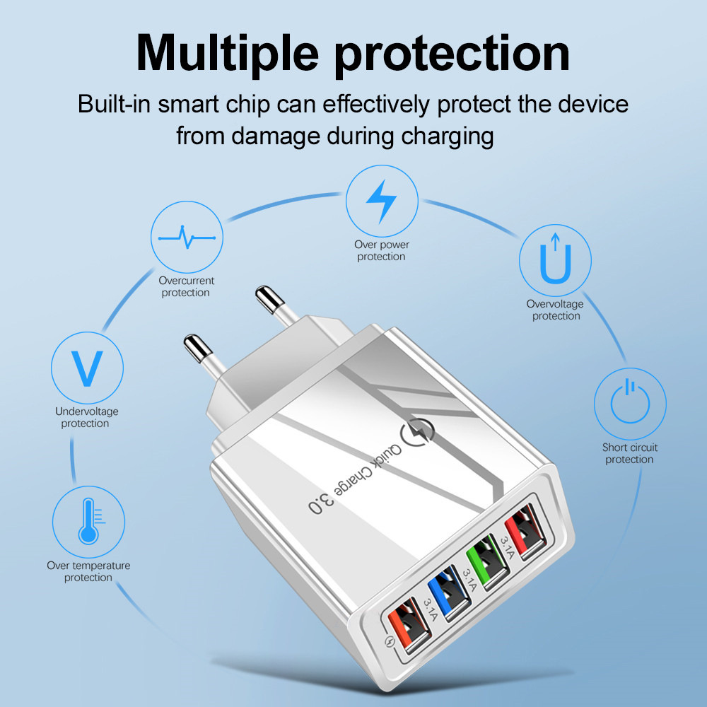 Luminous Color Mobile Phone Charging Head Intelligent 3A - Image 3